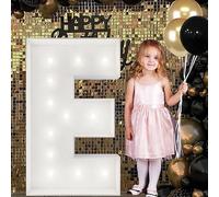 Letrero Luminoso Grande Con Números Y Letras, Blanco, Marquesina De Espuma Decorativa 90 Cm Precortada For Fiestas, Cumpleaños, Celebraciones, Aniversarios Graduaciones(E,70cm/2.3ft)
