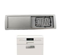 Letrero magnético para lavavajillas Clean Dirty - Indicador deslizante de acero inoxidable para lavavajillas, fácil de leer para puerta de lavavajillas, 17,5 x 5 cm, imán de electrodoméstico de cocina