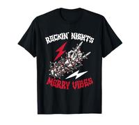 Letrero Merry Vibes Skeleton Hand Rock de Spooky Rockin Nights Camiseta
