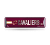 Letrero met lico de Rico Industries NBA Cleveland Cavaliers, 10 x 38 cm, para decoraci n del hogar, dormitorio, oficina y sala de juegos.