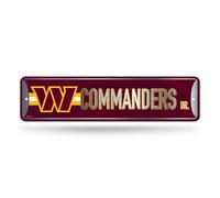 Letrero met lico de Rico Industries NFL Washington Commanders, 10 x 38 cm, para decoraci n del hogar, dormitorio, oficina y man cave.