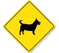 Letrero metálico de perro Lancashire Heeler, raza canina K9, pata de animal, dueño de mascota, hojalata