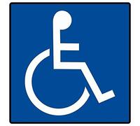 Letrero metálico divertido con símbolo internacional de accesibilidad Ada Safety, señal de cruce, tráfico, 30,5 x 30,5 cm