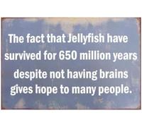 Letrero metálico humorístico para pared, decoración divertida, da esperanza a mucha gente, ideal para garaje, bar, tienda, patio, estudio, oficina, cueva de hombre, cocina, regalos de 20 x 30 cm.