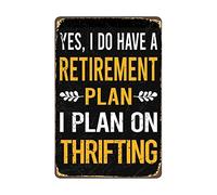 Letrero Metálico Mi Plan De Jubilación Ahorro Ahorro Humor Cartel De Hojalata Personalizado Cartel De Metal Para Cafetería Hombre Cueva Taller S