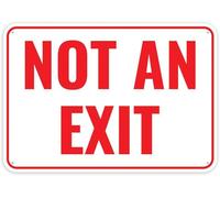 Letrero Metálico No Hay Salida No Hay Salida Retro Metal Estaño Signo No Es Fácil De Deformar Placas Metálicas para Aseo Baño Restaurante 20X30Cm