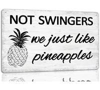 Letrero Metálico Nos Gustan Las Piñas Piña Divertida Humor Letreros Metalicos Regalo De Cumpleaños Para Restaurante Club S