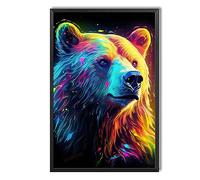 Letrero Metálico Oso Oso Pintura Animal Animales Salvajes Moderno Humor Cartel De Hojalata Personalizado Cartel De Metal Para Taller Club Restaurante S