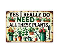 Letrero Metálico para Jardín, Letrero Vintage de Hojalata, Creativo y único, Decoración Artística para Pared, Adecuado para Restaurantes, Cafeterías y Bares (30 × 20 cm)