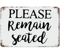 Letrero Metálico Por Favor, Quédate Sentado Conmigo. Lo Mejor Está Por Venir. Personalizado Cartel De Hojalata Perfecto Letreros Metalicos Para Restaurante Cafetería Club S
