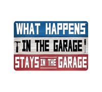 Letrero Metálico ¿Qué Pasa? Las Estancias Los Accesorios Mecánica Reglas Cosas No Se Oxida Fácilmente Placas Metálicas No Es Fácil De Deformar Chapas Metalicas para Taberna Baño Garaje 20X30Cm