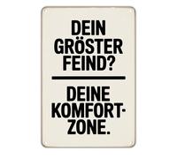 Letrero Metálico Tu Mayor Enemigo Es Tu Cita Motivacional Vintage Inspiradora Regalo De Cumpleaños Letreros Metalicos Perfecto Para Hombre Cueva Taller S