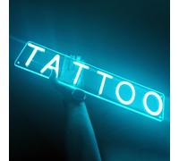 Letrero neón-led personalizado TATTOO - Cartel con colores personalizables - Rotulo interior decorativo luminoso Tatoo