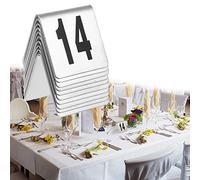 Letrero numérico de escritorio. 1-50 1-100 Número de mesa estilo tienda doble cara(1 to 50)