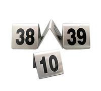 Letrero numérico de escritorio. Placa de señalización digital doble cara, estilo carpa, 1-50 1-100(1 to 100)