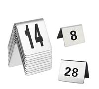 Letrero numérico de escritorio. Tarjetas de números mesa doble cara, fáciles limpiar y ciclo 1-50/1-100(1 to 100)