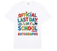 Letrero Oficial de Last Day Autographs Graduación DIY My Keepsake Comfort Colors Adult Heavyweight T-Shirt