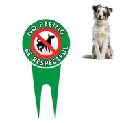 Letrero Para Césped No Dog Pee - Estaca De Metal De Un Lado, Exhibición Para Exteriores Resistente A La Intemperie | Advertencia Clara Y Educada Para Proteger La Propiedad, Evitar Que Los Perros