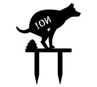 Letrero para excrementos de perro,Estable con clavos antioxidantes y advertencia fija | Resistente a la Intemperie y Oxidación,para jardín, exteriores y vecinos