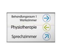 Letrero para indicar el camino GLASGOW™ DIN A4 apaisado, H x A 213 x 303 mm