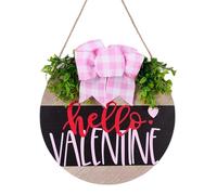 Letrero para puerta de Lapin Câlin 25 cm Qui S'| Peluche Lapin Douce | para Halloween, Navidad, boda, estilo rústico