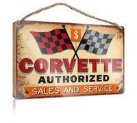 Letrero pequeño con texto en inglés "No Soliciting For House Corvette Authorized Sales And Service" (20 x 30 cm)