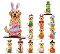 Letrero Perro Madera Escritorio Manualidades DIY de Animales de Temporada