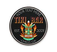 Letrero personalizado de bar Tiki, decoraci n de pared para patio, letrero tropical, arte de pared de playa surfera, placa de patio, bar, parrill