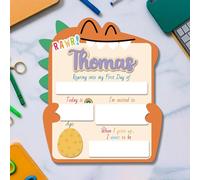 Letrero Personalizado para Primer y Último Día de Escuela - Reutilizable para Fotos - Pizarra de Borrado en Seco - Para Jardín de Infantes y Preescolar