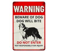 Letrero Pintado Advertencia sobre El Perro: Cerca Protegida por Un Schnauzer. Gracioso Carteles De Metal Divertidas Placa De Pared Póster para Jardín Taberna Invernadero 30X20Cm