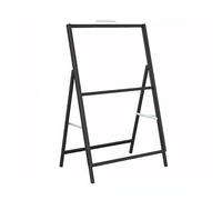 Letrero publicitario de Doble Cara Tipo Caballete para Exteriores, Resistente, Color Negro, 60x90cm, para cafeterías, con asa de Transporte.