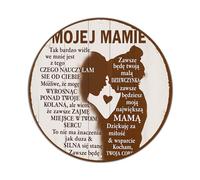 Letrero redondo de metal retro con texto en inglés «My Mom, So Much Of Me Is Made Up Of What I've Learned From You» para cafetería, bar, pub, hogar, sala de juegos, gimnasio, club, decoración de pared