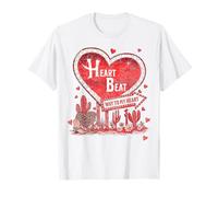 Letrero Retro de San Valentín con Latido del Camiseta