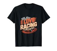 Letrero Retro I Love Racing So Much Funny Car Races Camiseta