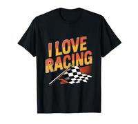 Letrero Retro I Love Racing So Much Funny Car Races Camiseta