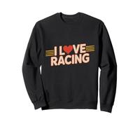 Letrero Retro I Love Racing So Much Funny Car Races Sudadera