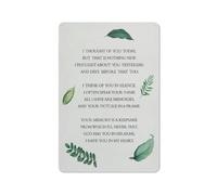 Letrero rústico de metal con cita: «Pensé en ti hoy, pero eso no es nada nuevo. Pensé en ti ayer». Póster de 20x30 cm (8x12 pulgadas).