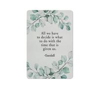 Letrero rústico de metal con mensaje motivacional: "Lo único que tenemos que decidir es qué hacer con el tiempo". Impresión inspiradora para decorar las paredes del hogar, la cocina, el baño o la s