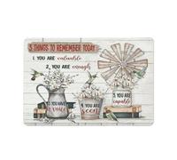 Letrero rústico de metal para baño estilo granja, arte de pared de algodón con colibríes, láminas botánicas campestres, pintura artística, decoración para oficina, hogar, comedor, sala de estar, do