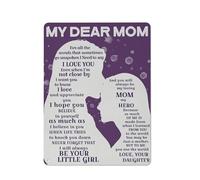 Letrero rústico de metal para decoración de pared. Póster "Mi querida mamá, te amo". Impresión artística para mamá. Regalo ideal para cumpleaños o Día de la Madre. 30x40 cm (12x16 pulgadas).