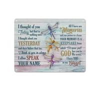 Letrero rústico de metal: «Pensé en ti hoy, pero eso no es nada nuevo». Póster, letrero original, placa decorativa para pared, hogar, dormitorio, cafetería, bar, baño. Letrero divertido, regalo. 30