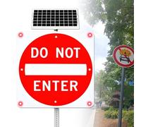 Letrero solar resistente 24''/30'' DO NOT ENTER Resistente al agua IP65 con