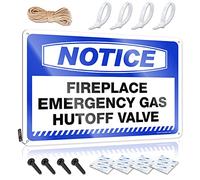 Letrero vintage de estaño para decoración de bar, chimenea, válvula de cierre de gas, letrero de estaño para adultos para cueva de hombre, letreros y decoración al aire libre (20 x 30 cm)