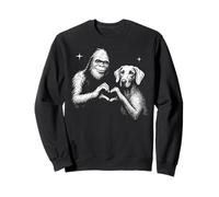 Letrero Weimaraner Bigfoot con Forma de corazón con Forma de corazón para Perros Sudadera