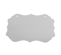 Letreros acrílicos claros sin terminar Letreros colgantes Cartel decorativo con 2 agujeros y cuerdas Transparente sin terminar acrílico de bienvenida en blanco para pirograbado