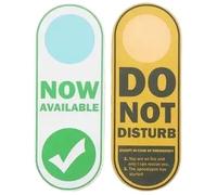 Letreros Colgantes De Puerta 2Pcs Do Not Disturb Door Hanger Sign Double-Sided PVC Privacy Office Bedroom Knob