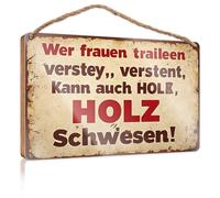 Letreros de amigos para decoración del hogar, entendiendo a las mujeres significa carpintería, letrero de madera para baño, decoración divertida para el hogar (20 x 30 cm)