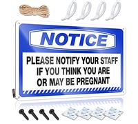 Letreros de bar para el hogar, bar, pared, aviso por favor notifique a nuestro personal si piensas que tú, letrero de metal divertido para decoración de cueva de hombre (30 x 40 cm)