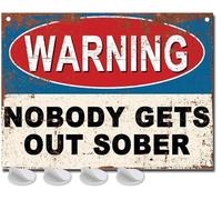 Letreros de barra de metal divertidos, fijaciones incluidas, accesorios de bar para el hogar, pub o jardín al aire libre, bar, signo de barra de metal, 20 cmx15 cm