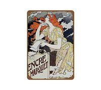 Letreros De Chapa De Metal Art Nouveau Francés Placas Metálicas Retro Carteles Nostalgic-Art Pintura De Hierro Para Wc Hogar Hombre Cueva 20X30cm